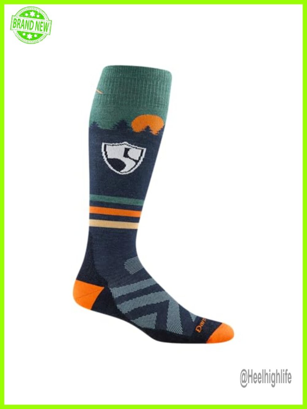Merino Wool Over-the-Calf Boot Socks Midweight Cushion Ski Hiking